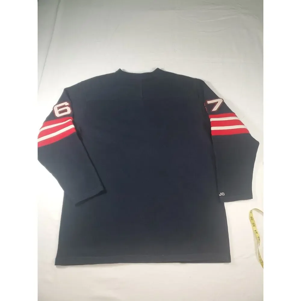 Vintage Polo Ralph Lauren Rugby Jersey Sweater Men’s XL V-Neck #67 Arm Patches